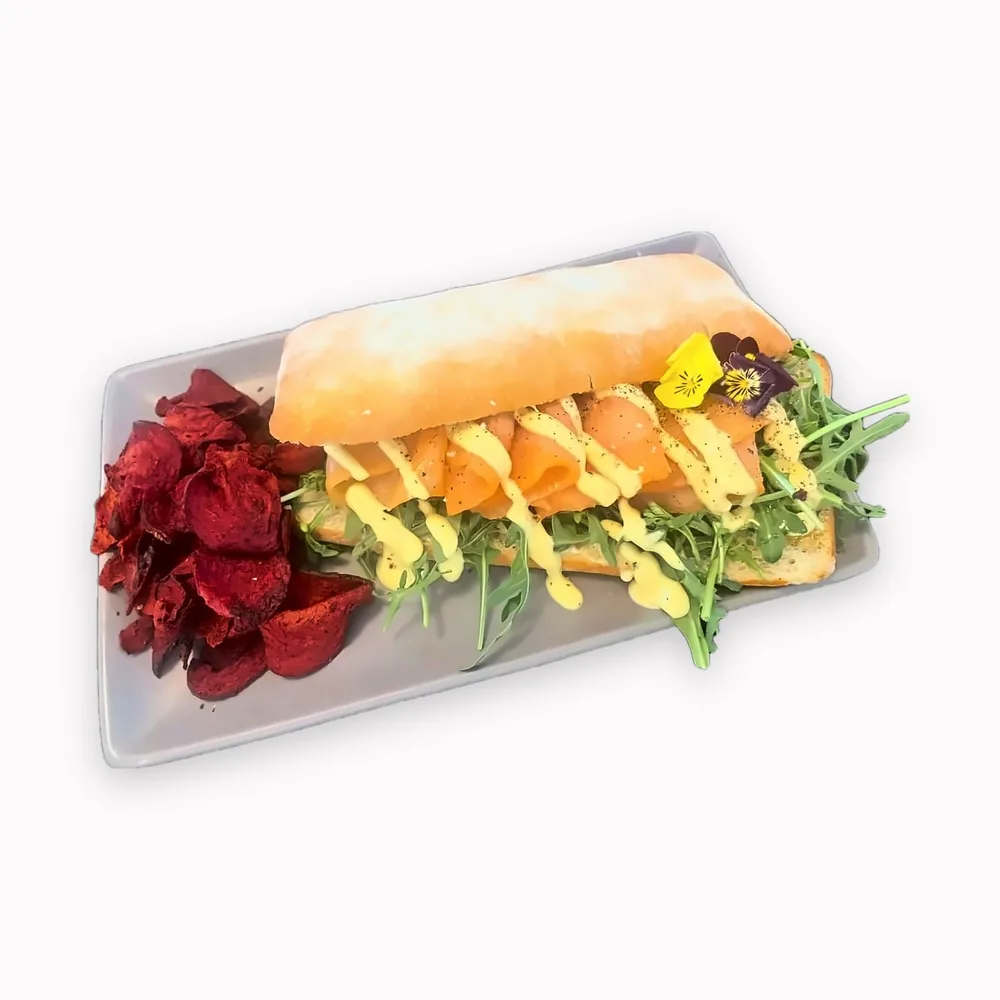 Ciabatta de salmón